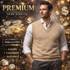 Puritan Orlon Vintage Argyle Sweater Vest Acrylic Knit Preppy Men's XL